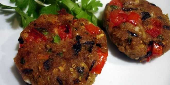 Котлеты с фаршем и баклажанами как приготовить, пошаговый