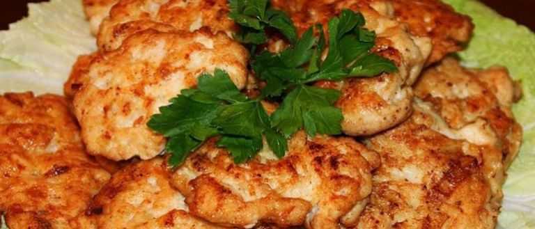 Рецепт котлет из куриного фарша с майонезом и крахмалом